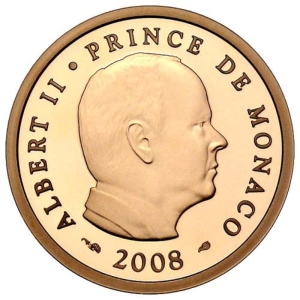 Monaco 20 euro 2008 Goud