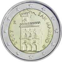 San Marino 2 Euro 2007 Unc
