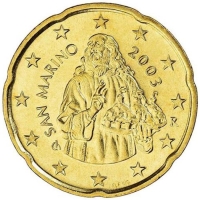 San Marino 20 Cent 2003 Unc
